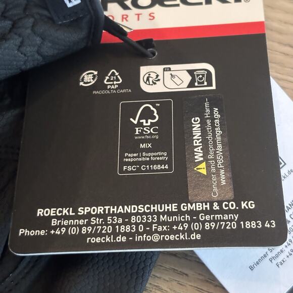 NWT Roeckl Roeck-Grip Gloves Riding 9.5 Black Equestrian Horse Show Winter Ride - Picture 6 of 8